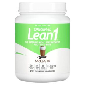 Thực phẩm chức năng Lean1 Original Fat Burning Meal Replacement Protein Shake Cafe Latte 1.75 lbs (795 g) 810033013423