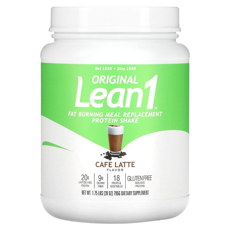 Lean1 Original Fat Burning Meal Replacement Protein Shake Cafe Latte 1.75 lbs (795 g) 8 Thực phẩm chức năng Lean1 Original Fat Burning Meal Replacement Protein Shake Cafe Latte 1.75 lbs (795 g) 810033013423