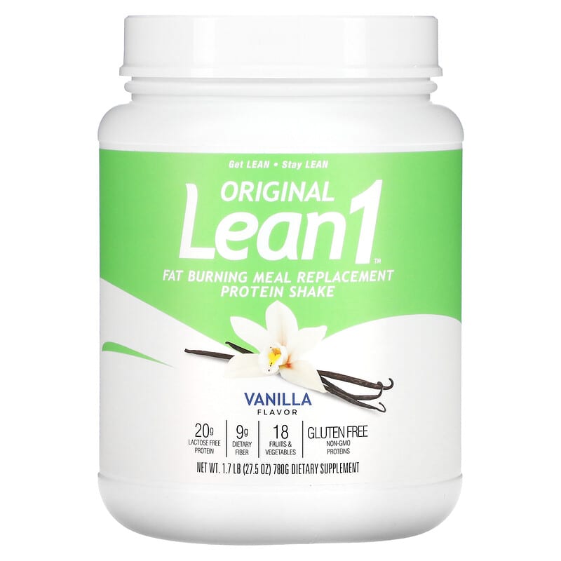 Lean1 Original Fat Burning Meal Replacement Protein Shake Vanilla 1.7 lbs (780 g) 8 Thực phẩm chức năng Lean1 Original Fat Burning Meal Replacement Protein Shake Vanilla 1.7 lbs (780 g) 810033010828
