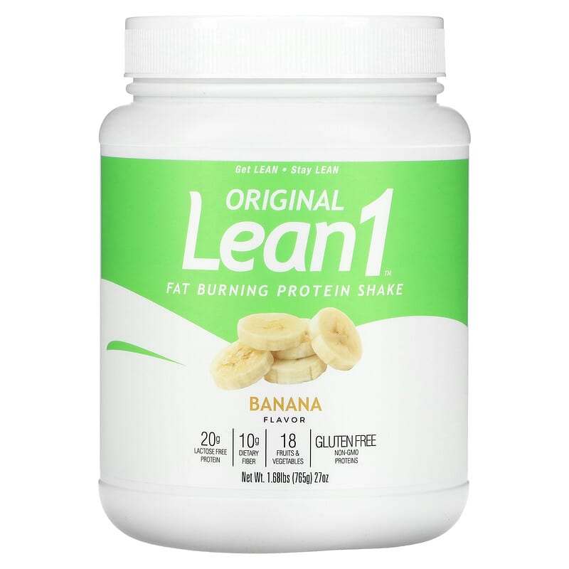 Lean1 Original Fat Burning Protein Shake Banana 1.68 lbs (765 g) 8 Thực phẩm chức năng Lean1 Original Fat Burning Protein Shake Banana 1.68 lbs (765 g) 810033010507