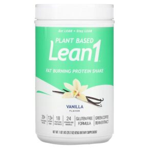 Thực phẩm chức năng Lean1 Plant Based Fat Burning Protein Shake Vanilla 1.82 lbs (825 g) 810033013034