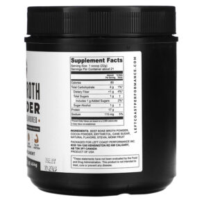 Left Coast Performance Bone Broth Powder Chocolate 1 lb (454 g) 3 Thực phẩm bổ sung Left Coast Performance Bone Broth Powder Chocolate 1 lb (454 g) 019962813542