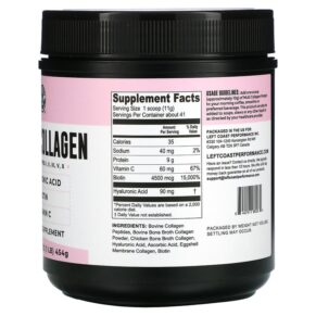 Thực phẩm bổ sung Left Coast Performance Multi Collagen 16 oz (454 g) 644216980284