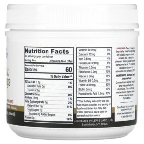 Thực phẩm bổ sung Lewis Labs Nutritional Yeast Flakes 16 oz (454 g) 042515020180