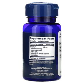 Thực phẩm bổ sung Life Extension 5-LOX Inhibitor with ApresFlex 100 mg 60 Vegetarian Capsules 737870163961