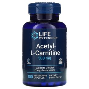 Thực phẩm chức năng Life Extension Acetyl-L-Carnitine 500 mg 100 Vegetarian Capsules 737870152415