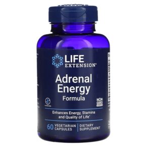 Thực phẩm chức năng Life Extension Adrenal Energy Formula 60 Vegetarian Capsules 737870162803