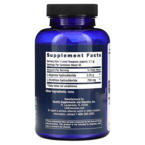 Thực phẩm bổ sung Life Extension Arginine Ornithine Powder 5.29 oz (150 g) 737870038153