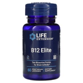 Thực phẩm chức năng Life Extension B12 Elite 60 Vegetarian Lozenges 737870241966