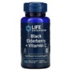 Thực phẩm chức năng Life Extension Black Elderberry + Vitamin C 60 Vegetarian Capsules 737870241065