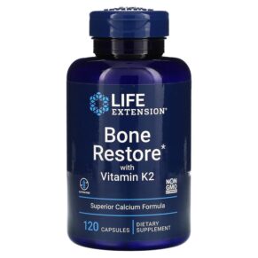 Thực phẩm chức năng Life Extension Bone Restore with Vitamin K2 120 Capsules 737870172710