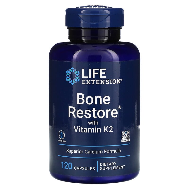 Life Extension Bone Restore with Vitamin K2 120 Capsules 8 Thực phẩm chức năng Life Extension Bone Restore with Vitamin K2 120 Capsules 737870172710