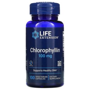 Thực phẩm chức năng Life Extension Chlorophyllin 100 mg 100 Vegetarian Capsules 737870157113