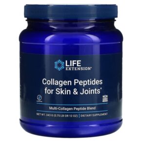 Thực phẩm chức năng Life Extension Collagen Peptides For Skin & Joints Multi- Collagen Peptide Blend 12 oz (343 g) 737870240808