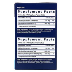 Thực phẩm bổ sung Life Extension ComfortMAX Double-Action Nerve Support For AM & PM 60 Vegetarian Tablets 737870220268