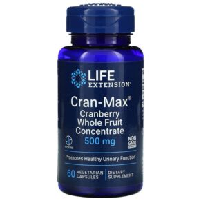 Thực phẩm chức năng Life Extension Cran-Max Cranberry Whole Fruit Concentrate 500 mg 60 Vegetarian Capsules 737870862062