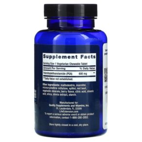 Thực phẩm bổ sung Life Extension Discomfort Relief Berry 60 Vegetarian Chewable Tablets 737870230366