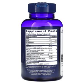 Thực phẩm bổ sung Life Extension Endothelial Defense Pomegranate Plus 60 Softgels 737870249764