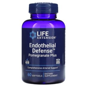 Thực phẩm chức năng Life Extension Endothelial Defense Pomegranate Plus 60 Softgels 737870249764