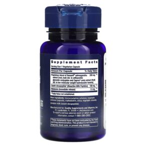 Thực phẩm bổ sung Life Extension Enhanced Sleep with Melatonin 30 Vegetarian Capsules 737870155133