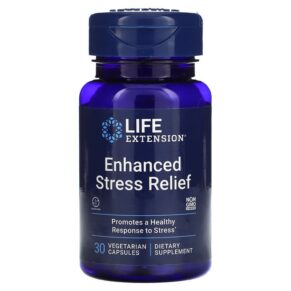 Thực phẩm chức năng Life Extension Enhanced Stress Relief 30 Vegetarian Capsules 737870987031