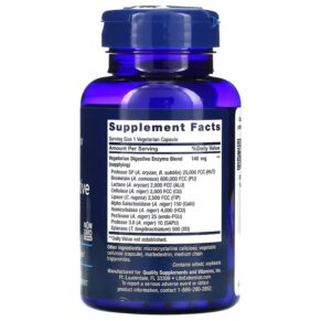 Thực phẩm bổ sung Life Extension Enhanced Super Digestive Enzymes 60 Vegetarian Capsules 737870202165