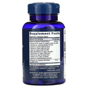 Thực phẩm bổ sung Life Extension Enhanced Super Digestive Enzymes and Probiotics 60 Vegetarian Capsules 737870202264