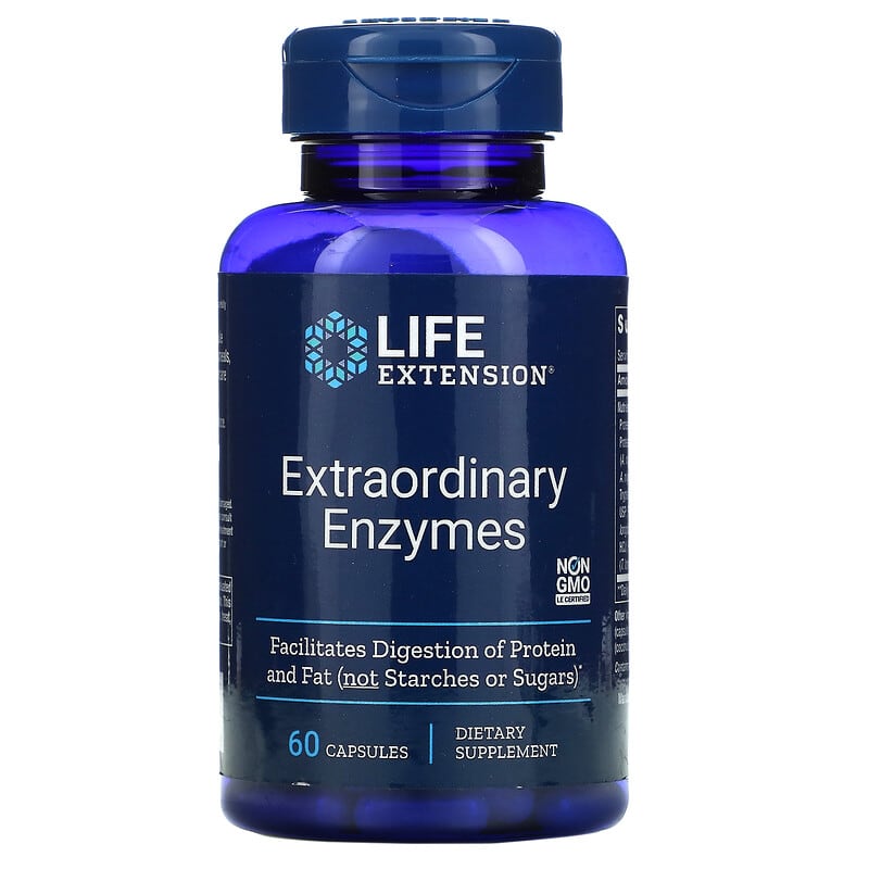 Life Extension Extraordinary Enzymes 60 Capsules 8 Thực phẩm chức năng Life Extension Extraordinary Enzymes 60 Capsules 737870170662