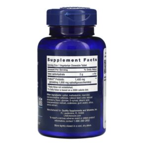 Thực phẩm bổ sung Life Extension FLORASSIST Prebiotic Chewable Natural Strawberry Flavor 60 Chewable Tablets 737870220367