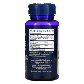 Life Extension Gamma E Mixed Tocopherols & Tocotrienols 60 Softgels 3 Thực phẩm bổ sung Life Extension Gamma E Mixed Tocopherols & Tocotrienols 60 Softgels 737870207061