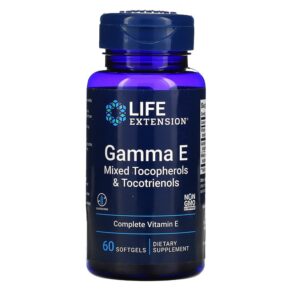 Thực phẩm chức năng Life Extension Gamma E Mixed Tocopherols & Tocotrienols 60 Softgels 737870207061