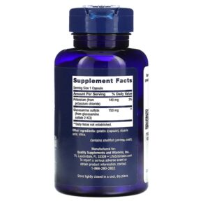 Thực phẩm bổ sung Life Extension Glucosamine Sulfate 750 mg 60 Capsules 737870242062