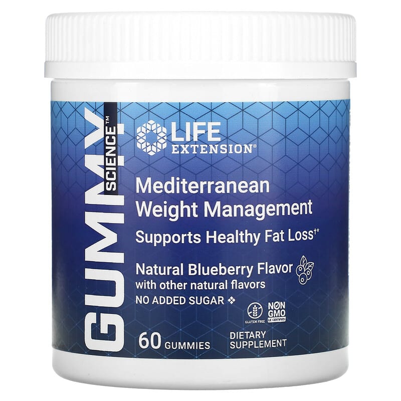 Life Extension Gummy Science Mediterranean Weight Management Natural Blueberry 60 Gummies 8 Thực phẩm chức năng Life Extension Gummy Science Mediterranean Weight Management Natural Blueberry 60 Gummies 737870250609