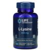 Thực phẩm chức năng Life Extension L-Lysine 620 mg 100 Vegetarian Capsules 737870167815