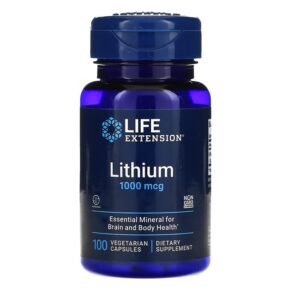 Thực phẩm chức năng Life Extension Lithium 1.000 mcg 100 Vegetarian Capsules 737870240310
