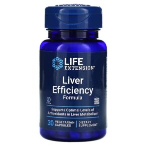 Thực phẩm chức năng Life Extension Liver Efficiency Formula 30 Vegetarian Capsules 737870160830