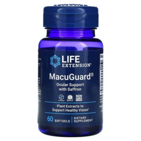 Thực phẩm chức năng Life Extension MacuGuard Ocular Support with Saffron 60 Softgels 737870199267