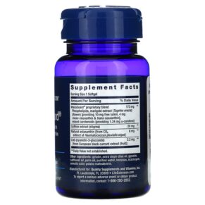 Thực phẩm bổ sung Life Extension MacuGuard Ocular Support with Saffron & Astaxanthin 60 Softgels 737870199366