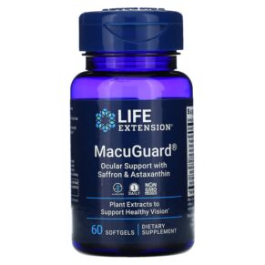 Thực phẩm chức năng Life Extension MacuGuard Ocular Support with Saffron & Astaxanthin 60 Softgels 737870199366