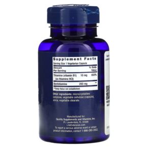 Thực phẩm bổ sung Life Extension Mega Benfotiamine 250 mg 120 Vegetarian Capsules 737870925125