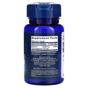 Life Extension Mega Vitamin K2 30 Capsules 3 Thực phẩm bổ sung Life Extension Mega Vitamin K2 30 Capsules 737870241737
