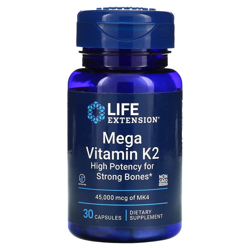 Life Extension Mega Vitamin K2 30 Capsules 8 Thực phẩm chức năng Life Extension Mega Vitamin K2 30 Capsules 737870241737