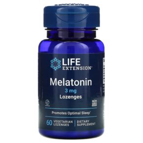 Thực phẩm chức năng Life Extension Melatonin 3 mg 60 Vegetarian Lozenges 737870332060