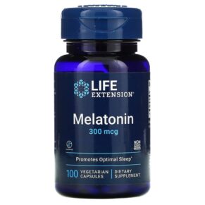 Thực phẩm chức năng Life Extension Melatonin 300 mcg 100 Vegetarian Capsules 737870166818