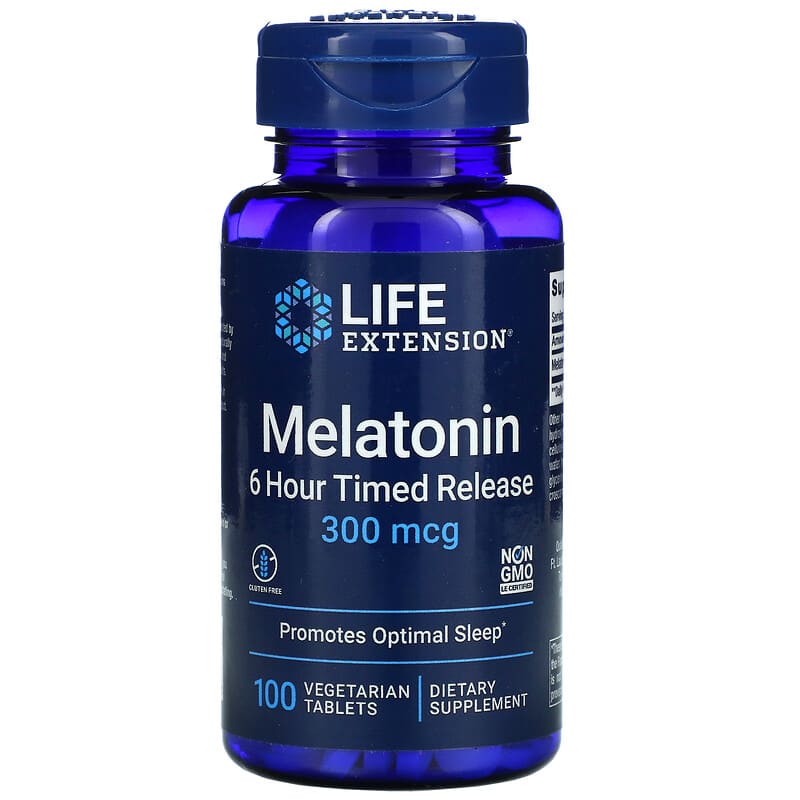 Life Extension Melatonin 6 Hour Timed Release 300 mcg 100 Vegetarian Tablets 8 Thực phẩm chức năng Life Extension Melatonin 6 Hour Timed Release 300 mcg 100 Vegetarian Tablets 737870178712
