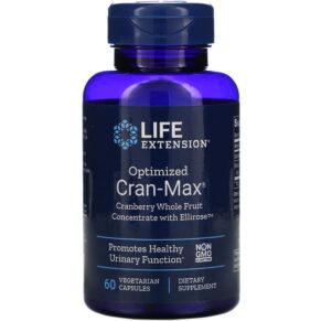 Thực phẩm chức năng Life Extension Optimized Cran-Max Cranberry Whole Fruit Concentrate with Ellirose 60 Vegetarian Capsules 737870142461