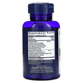 Thực phẩm bổ sung Life Extension Optimized Resveratrol Elite 60 Vegetarian Capsules 737870223061
