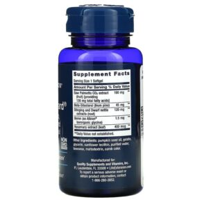 Thực phẩm bổ sung Life Extension PalmettoGuard Saw Palmetto/Nettle Root with Beta-Sitosterol 60 Softgels 737870179061