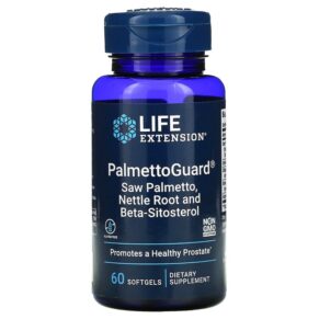 Thực phẩm chức năng Life Extension PalmettoGuard Saw Palmetto/Nettle Root with Beta-Sitosterol 60 Softgels 737870179061