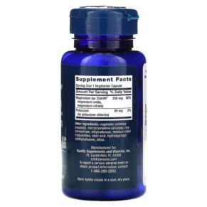Thực phẩm bổ sung Life Extension Potassium with Extend-Release Magnesium 60 Vegetarian Capsules 737870230960